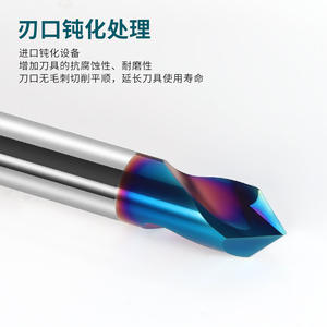 Broca de Centrar de Carburo de Tungsteno, 2 Filos de Corte, Posicionamiento de 90 Grados, Acero Inoxidable, Carburo Extendido, Broca de 90 Grados - Product Image 2