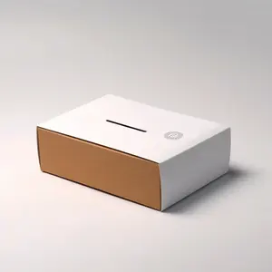 Logotipo personalizado casa retângulo Eco tecido papel caixa para tecido facial