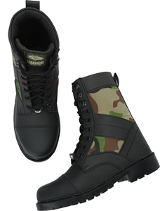 Wholesale Genuine Leather High Top Boots for Men Rugged Durable Lace Up Footwear with Anti Slip Sole Suitable for Hiking Riding - Product Image 1