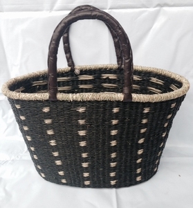 Sac cabas tressé léger et tendance en jacinthe d'eau Urban Life – Look moderne – Exportation internationale – Vente en gros - Product Image 6