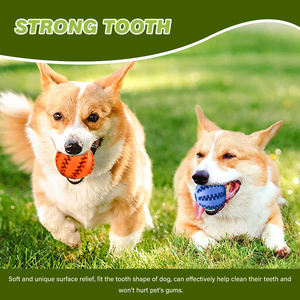 Diş temizleme kauçuk toksik olmayan yavaş yeme köpek yavrusu çiğneme tedavi topu oyuncak - Product Image 6