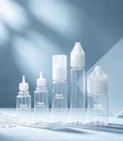 Déstockage – Bouteilles compte-gouttes en plastique PET de 20 ml, couleur noire, pour jus, huiles essentielles et encre