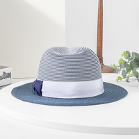 Chapeau Fedora en paille d'été pour hommes et femmes, chapeau de soleil pour couple, protection solaire de plage, chapeau jazz tressé pour les occasions décontractées, quotidiennes, en plein air, fêtes, pêche