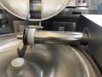 Hoge snelheid diepvriesvlees snijmachine ZRJ40 - 304 roestvrijstalen komcutter met regelbare snelheid voor vleesverwerkingsbedrijven