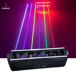 Barra de Luces Láser Móvil de 6 Cabezas a Todo Color con Control DMX512 y Potencia de 3W para Iluminación Profesional de Escenarios y Bodas - Product Image 1