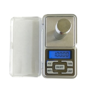 Mini báscula de bolsillo digital de alta precisión para joyería 100g/0,01g, 200g/0,01g, 500g/0,1g báscula de joyería rentable - Product Image 2