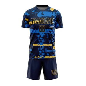 Camiseta de Fútbol Unisex Personalizada con Estampado Digital, Cuello en V, Manga Corta, Transpirable, de Secado Rápido, 100% Poliéster, para Entrenamiento - Product Image 2