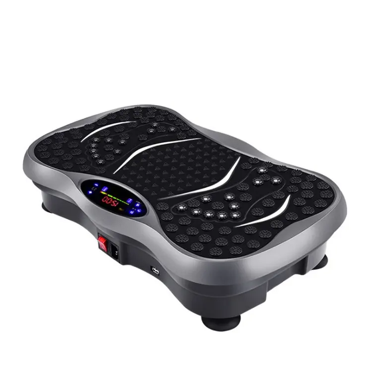 Vibration Plate Exercise Machine Body Workout Vibration Fitness Platform For Weight Loss With Loop Bands Remote