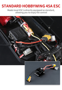HOSHI N517B Frenzy <span class=keywords><strong>1</strong></span>/12 4WD RC Basher 70KM/h Moteur Brushless 45A ESC Émetteur FlySky 4CH Camion Haute Vitesse 3S Batterie Unique - Product Image 6