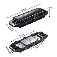 HAILE 48 96 144 288 Boîtier de raccordement optique à joint mécanique pour fibres optiques horizontales et en dôme