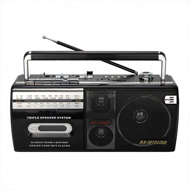 GOLON RX-M70USB FM AM SW 3 Band Vintage Retro Radio With Light With USB SD TF Mp3 Player