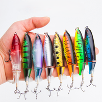 Leurre de pêche artificiel biomimétique rigide en ABS en forme de crayon avec hélice pour la pêche au maquereau dans les lacs, les mers et les plages