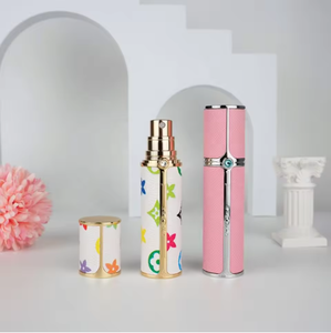Aluminum Cosmetic <b>Spray</b> Bottles 10ml Portable Pump Mist Container Screw Cap Hot Stamping Finish - Product Image 4