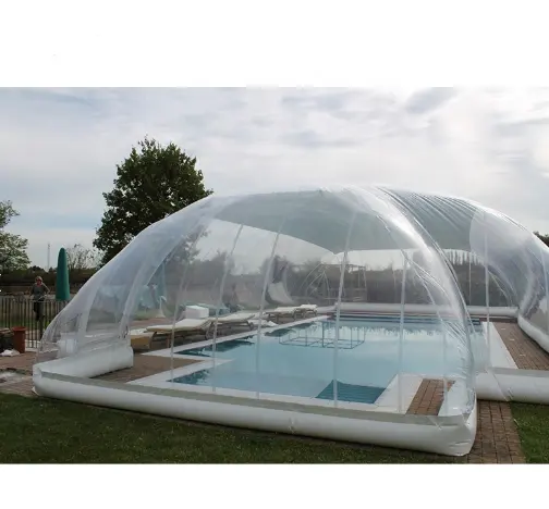 Su misura IN PVC Impermeabile Trasparente piscina gonfiabile tenda di copertura per le piscine