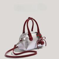 Sac à main pour femme en PU, nouvelle collection Printemps 2025, style sac coussin, porté épaule et bandoulière, taille moyenne, fermeture éclair simple, en polyester, haute qualité