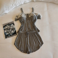 Pyjama en modal luxueux pour femmes, ensemble de 2 pièces, vêtements de nuit sexy, respirants, doux, vêtements de détente de haute qualité, ensembles de pyjamas d'été pour femmes