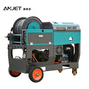 Amjet 3600psi30lpm Nettoyeur de canalisations d'égouts à jet d'<span class=keywords><strong>eau</strong></span> Nettoyeur d'égouts divers tuyaux d'égouts bouchés pour le nettoyage de conduits communautaires - Product Image 5