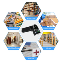 Lector de Códigos QR 2D CMOS, Almacenamiento Offline de 100.000 Códigos, Escáner de Códigos de Barras Inalámbrico BT Portátil para Windows/Android/IOS