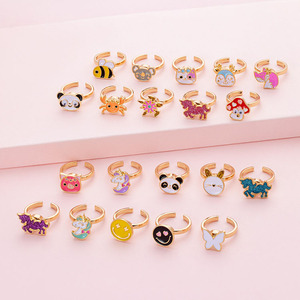<span class=keywords><strong>Tik</strong></span> <span class=keywords><strong>Tok</strong></span>-Anillo giratorio para la ansiedad para niña, joyería <span class=keywords><strong>de</strong></span> moda, Spinner <span class=keywords><strong>de</strong></span> dibujos animados, mariposa, unicornio - Product Image 5