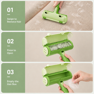 Rouleau anti-poils personnalisé en gros, réutilisable, autonettoyant, efficace, double face, portable, écologique, pour poils d'animaux sur canapés et draps - Product Image 4