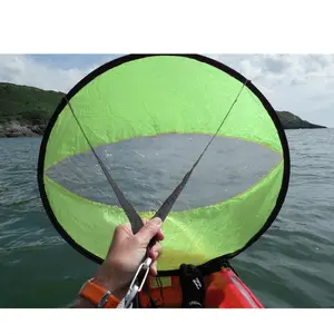 Factory Supplier Bestseller Light Portable Folding Sail 5 Color Stars Stripes Kayak Sailing Boat 108cm Transparent Window Sail