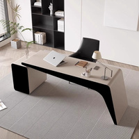 Bureau de président simple moderne pour le bureau d'ordinateur en laque de cuisson de qualité supérieure de luxe de Boss Light avec un design d'étude simple