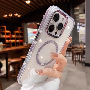 Nouvelle <span class=keywords><strong>coque</strong></span> de téléphone <span class=keywords><strong>transparente</strong></span> à paillettes magnétiques pour femme 2025 pour <span class=keywords><strong>iPhone</strong></span> 11 <span class=keywords><strong>12</strong></span> 13 14 15 16 17 <span class=keywords><strong>Pro</strong></span> Max Plus - Product Image 3