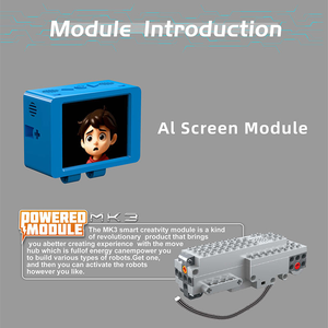 Mould King 15089, 530 Piezas, Serie Robot, Robot <span class=keywords><strong>de</strong></span> Interacción RC AI Blue Star, Bloques <span class=keywords><strong>de</strong></span> Construcción <span class=keywords><strong>de</strong></span> Modelos, Juguete Técnico, Regalo Festivo - Product Image 5