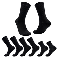 Bottes de travail décontractées personnalisées noires 100% coton pour hommes Chaussettes d'équipage antibactériennes d'automne Chaussettes d'équipage d'été Style athlétique Corps jetable