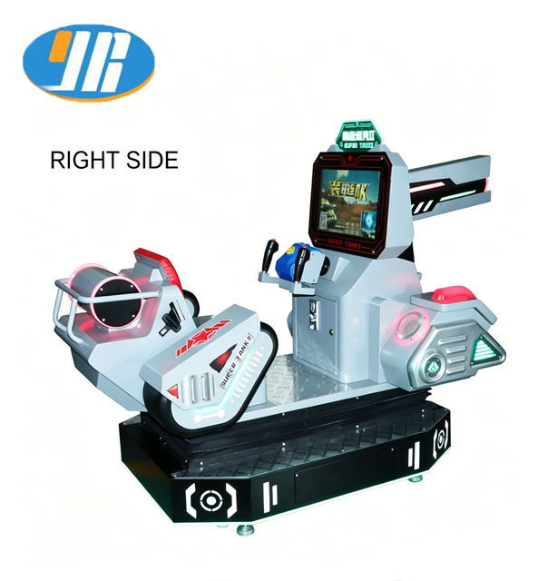 Dynamic tank Shooting Arcade Machine, Coin Operated Battle Simulator with Motion Seat
