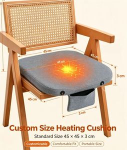 Coussin chauffant en graphène portable, luxueux, personnalisable, fonctionnant avec USB, chauffage rapide, lavable, utilisable toute l'année - Product Image 2