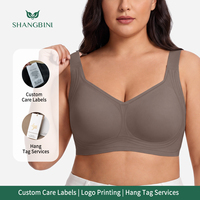 SHANGBINI Soutien-gorge côtelé sans couture grande taille, brassière de yoga sans armatures, soutien-gorge de sport confortable, soutien-gorge de sport personnalisé