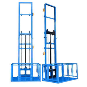 Fabrika fiyat hidrolik kargo asansörü 1Ton hidrolik kargo asansörü 2-10m duvara monte elektrikli dikey depo - Product Image 2