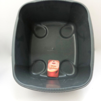Bassin de lavage de la vaisselle, capacité de 10.5l, meilleur bac à aliments, filtre d'évier, tube épais rectangulaire, en plastique