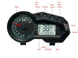 Velocímetro para moto con pantalla LCD para Super Power Archi 150cc AKT Evo R3 150 Zanella RX 150 200 - Product Image 2
