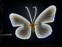 Lampe LED Papillon à Motif, Design Moderne, Étanche IP65, avec Détection de Mouvement, pour Événements, Fêtes et Décorations de Mariage