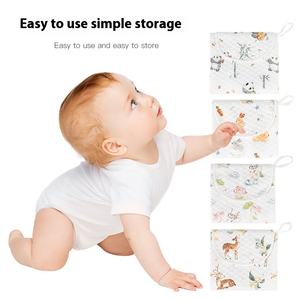 Imperméable Respirant Coton Diaphragme Pad Portable Quatre Saisons Pliant <span class=keywords><strong>Serviette</strong></span> Tissu <span class=keywords><strong>De</strong></span> Stockage Imprimé Bébé <span class=keywords><strong>Matelas</strong></span> <span class=keywords><strong>À</strong></span> <span class=keywords><strong>Langer</strong></span> Couverture - Product Image 3