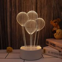 Vriendin Boyfriend Cadeau 3d Nachtlamp Usb Acryllampen Romantisch Liefdescadeau Cadeau Valentijnsdag Cadeau