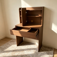 Table de toilette en bois sur mesure - Design moderne, haute qualité, assemblée pour chambre à coucher