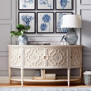 באיכות גבוהה צרפתית מגולף המגלזר חתוך כניסה עץ ארון עץ ארון - Product Image 2