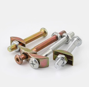 Tornillos y pernos para muebles con <span class=keywords><strong>cabeza</strong></span> de llave <span class=keywords><strong>allen</strong></span> de acero al carbono galvanizado para cuna, tornillos y pernos para litera con enchufe hexagonal - Product Image 2