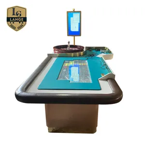 Lange профессиональный стол для казино, Автоматическая рулетка, колесо, стол с экраном дисплея камеры