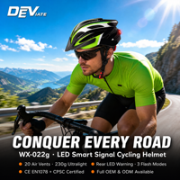 Casque de vélo intelligent à LED, certifié CE EN1078, léger en PC et EPS, 20 aérations, réglable, pour adultes et jeunes, sécurité à vélo
