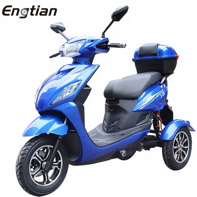 2022 Newest 1000w Scooters Electric Adults Scooter 3 Wheel 3 Seats Kick Play Moto Electric Mobility Electric Tricycle