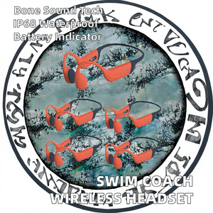 Creative Upgrade Multi-Function Training <b>Walkie</b> <b>Talkie</b> Waterproof Wireless Coach Headset with LED Battery Indicator for Swimmers - Product Image 2