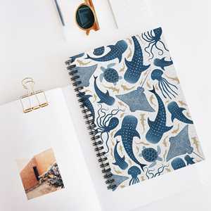 Nuevo Cuaderno Espiral A5 con Diseño de Vida Marina, Diario con Rayas Subacuáticas para Tomar Notas en la Oficina o la Escuela - Product Image 5