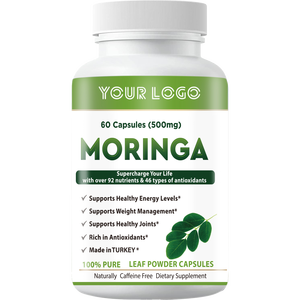 مكملات عشبية كبسولات المورينغا ، تدعم المناعة والأيض ، كبسولات أوراق المورينجا الخضراء الفائقة - Product Image 6