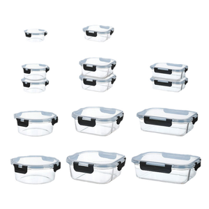 High Plastic Kitchen Food <b>Storage</b> Container Removable Design Heat Resistant Shatterproof Eco-Friendly <b>Stackable</b> Fresh Keeping - Product Image 1