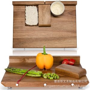Solid Wood One Handed Cutting Board Rectangle Anti Slip Kitchen Tool For Disabled People <b>Wooden</b> Vegetable Chopping <b>Block</b> - Product Image 1