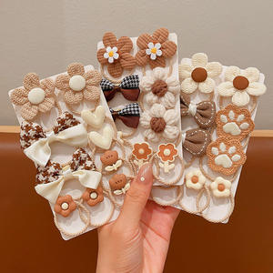 สายรัดผมยืดหยุ่น10ชิ้น/เซ็ตสำหรับเด็กอุปกรณ์เสริมทรงผมการ์ตูนน่ารักมีโบว์ยางยืดรัดผมทรงหางม้า - Product Image 3